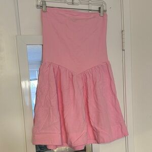 Pink Women's Drop-waist Strapless Dress